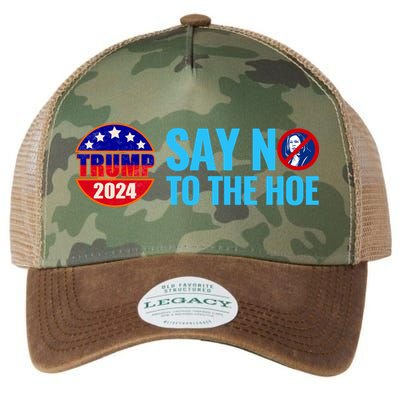Say No To The Hoe Trump 2024 Legacy Tie Dye Trucker Hat