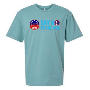 Say No To The Hoe Trump 2024 Sueded Cloud Jersey T-Shirt