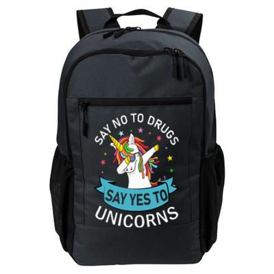 Say No To Drugs Say Yes To Unicorn Red Ribbon Week Daily Commute Backpack