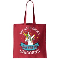 Say No To Drugs Say Yes To Unicorn Red Ribbon Week Tote Bag