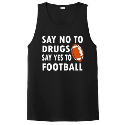 Say No To Drugs Say Yes To Football Red Ribbon Week PosiCharge Competitor Tank