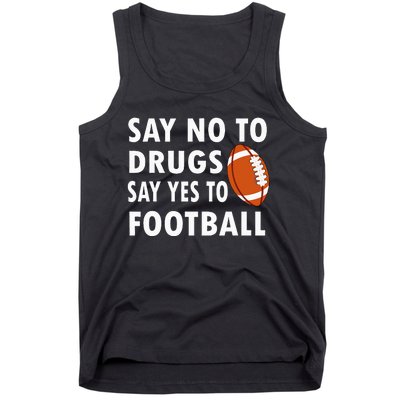 Say No To Drugs Say Yes To Football Red Ribbon Week Tank Top