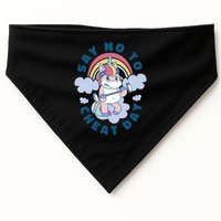 Say No To Cheat Day Unicorn Gym USA-Made Doggie Bandana