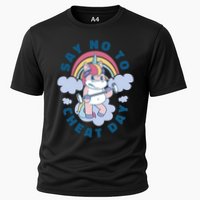 Say No To Cheat Day Unicorn Gym Performance Shirt