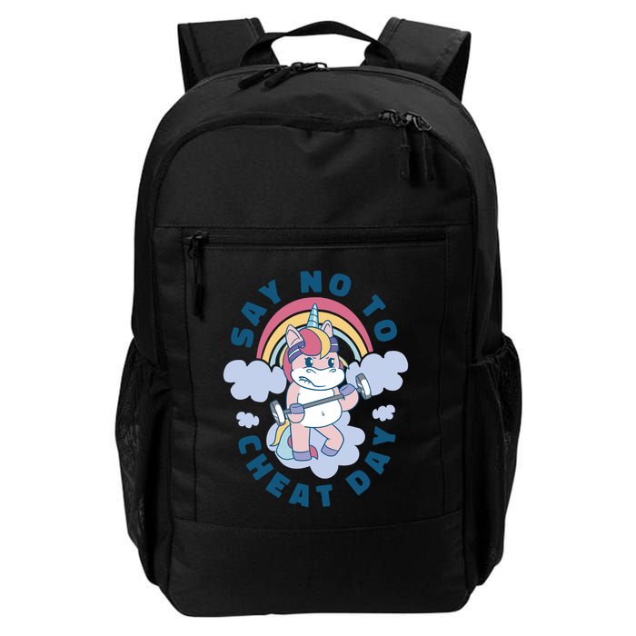Say No To Cheat Day Unicorn Gym Backpack