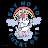 Say No To Cheat Day Unicorn Gym Mug