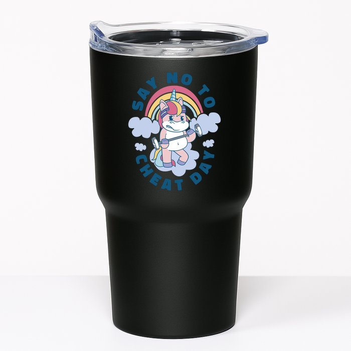 Say No To Cheat Day Unicorn Gym Tumbler