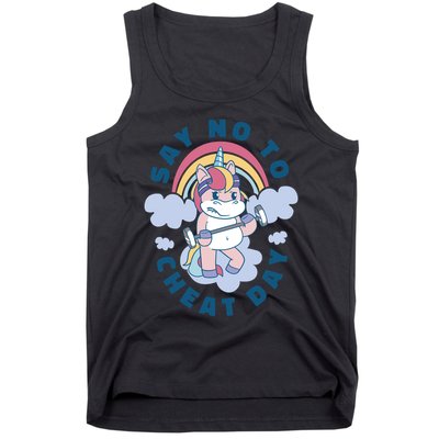 Say No To Cheat Day Unicorn Gym Tank Top