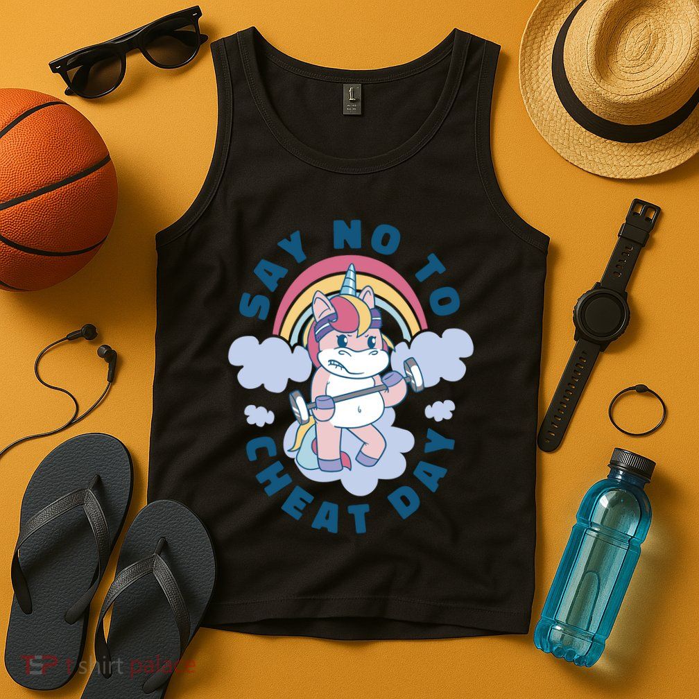 Say No To Cheat Day Unicorn Gym Tank Top