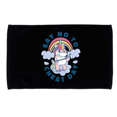 Say No To Cheat Day Unicorn Gym Microfiber Hand Towel