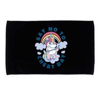 Say No To Cheat Day Unicorn Gym Microfiber Hand Towel