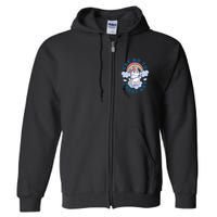 Say No To Cheat Day Unicorn Gym Full Zip Hoodie