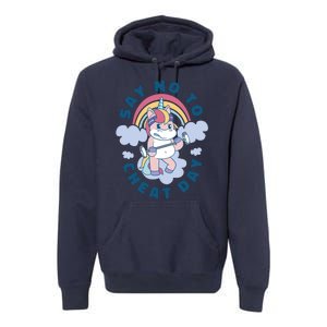 Say No To Cheat Day Unicorn Gym Premium Hoodie