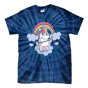 Say No To Cheat Day Unicorn Gym Tie-Dye T-Shirt