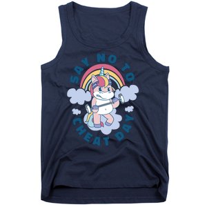 Say No To Cheat Day Unicorn Gym Tank Top