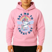 Say No To Cheat Day Unicorn Gym Hoodie