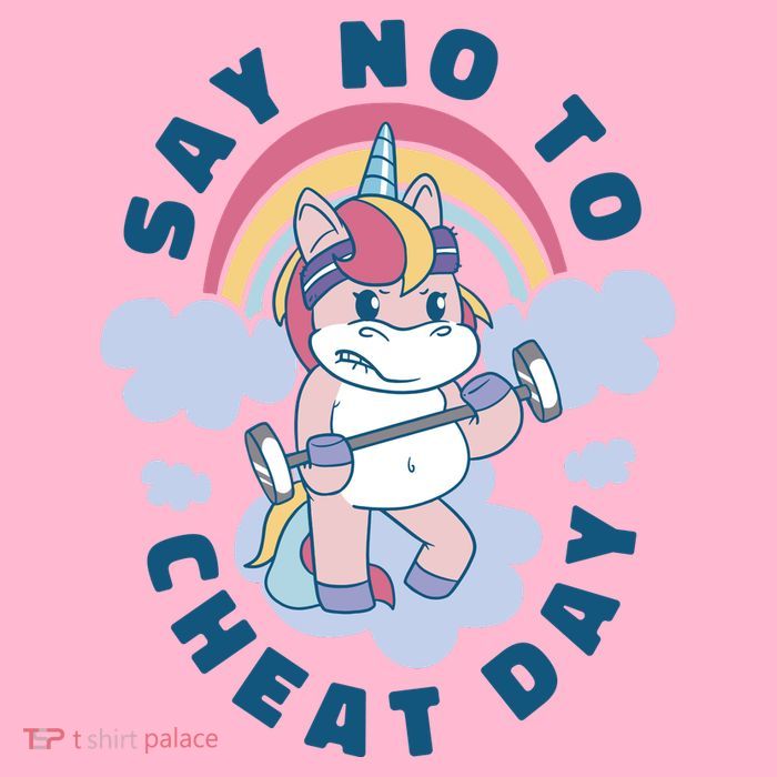 Say No To Cheat Day Unicorn Gym Baby Bodysuit