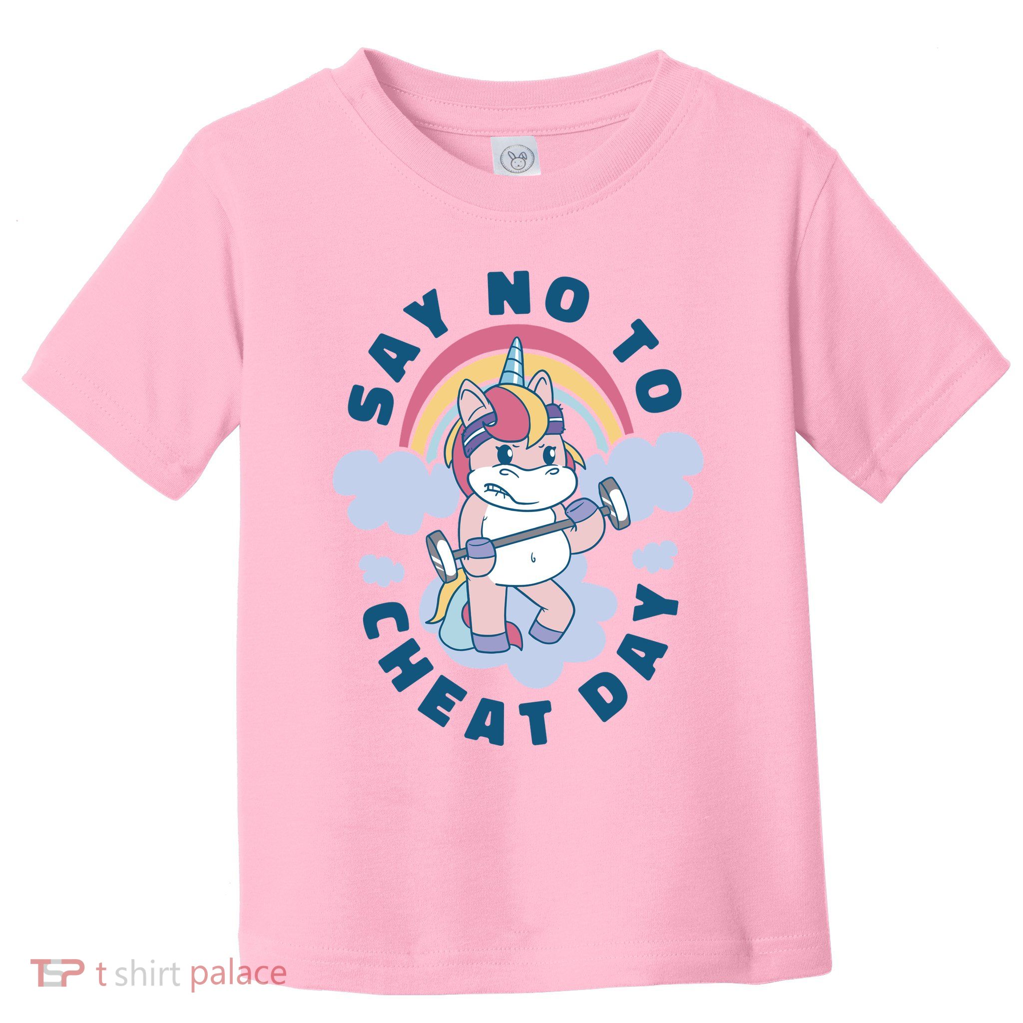 Say No To Cheat Day Unicorn Gym Toddler T-Shirt