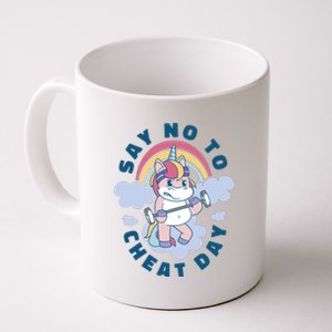 Say No To Cheat Day Unicorn Gym Coffee Mug