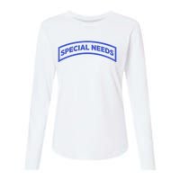 Special Needs Tab Womens Cotton Relaxed Long Sleeve T-Shirt