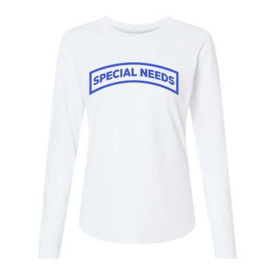 Special Needs Tab Womens Cotton Relaxed Long Sleeve T-Shirt