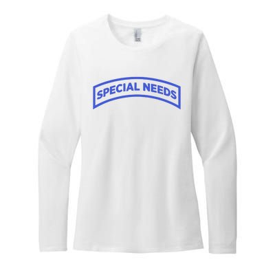 Special Needs Tab Womens CVC Long Sleeve Shirt