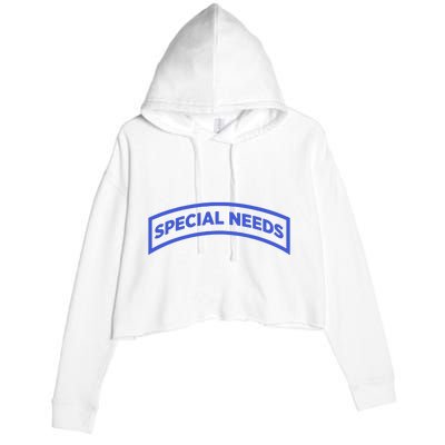 Special Needs Tab Crop Fleece Hoodie