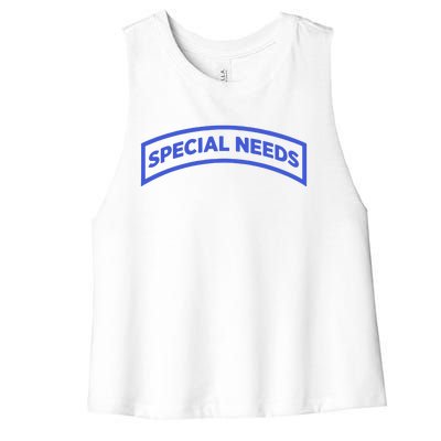 Special Needs Tab Women's Racerback Cropped Tank