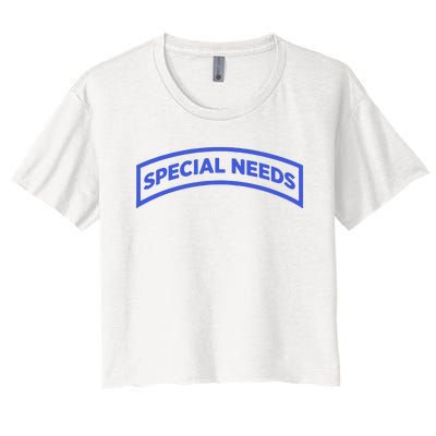 Special Needs Tab Women's Crop Top Tee