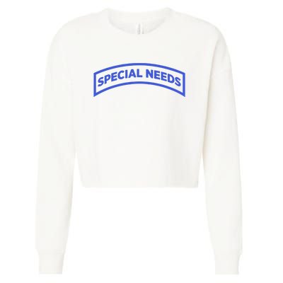 Special Needs Tab Cropped Pullover Crew