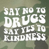 Say No To Drugs Say Yes To Kindness Red Ribbon Week Groovy Legacy Tie Dye Trucker Hat