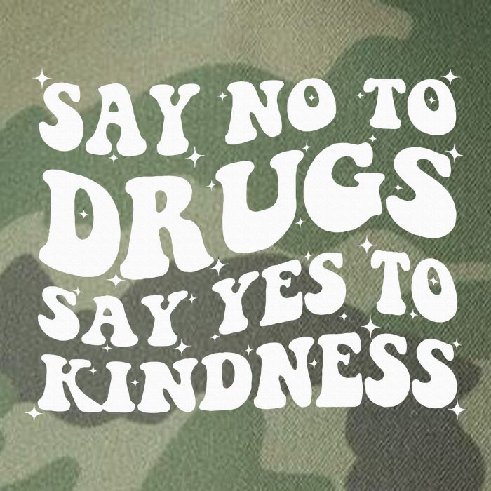 Say No To Drugs Say Yes To Kindness Red Ribbon Week Groovy Legacy Tie Dye Trucker Hat