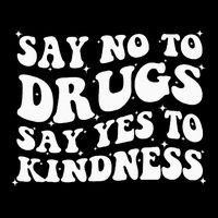 Say No To Drugs Say Yes To Kindness Red Ribbon Week Groovy Cooling Performance Long Sleeve Crew