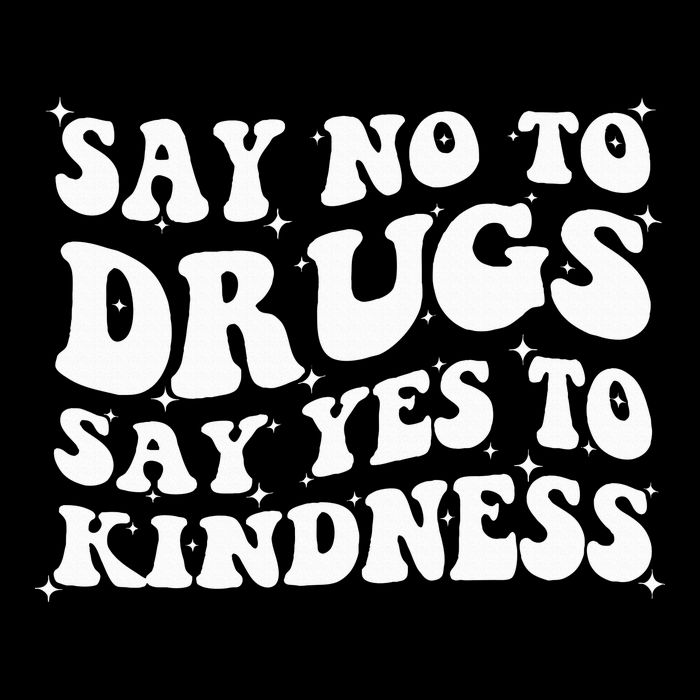 Say No To Drugs Say Yes To Kindness Red Ribbon Week Groovy Cooling Performance Long Sleeve Crew
