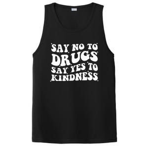 Say No To Drugs Say Yes To Kindness Red Ribbon Week Groovy PosiCharge Competitor Tank