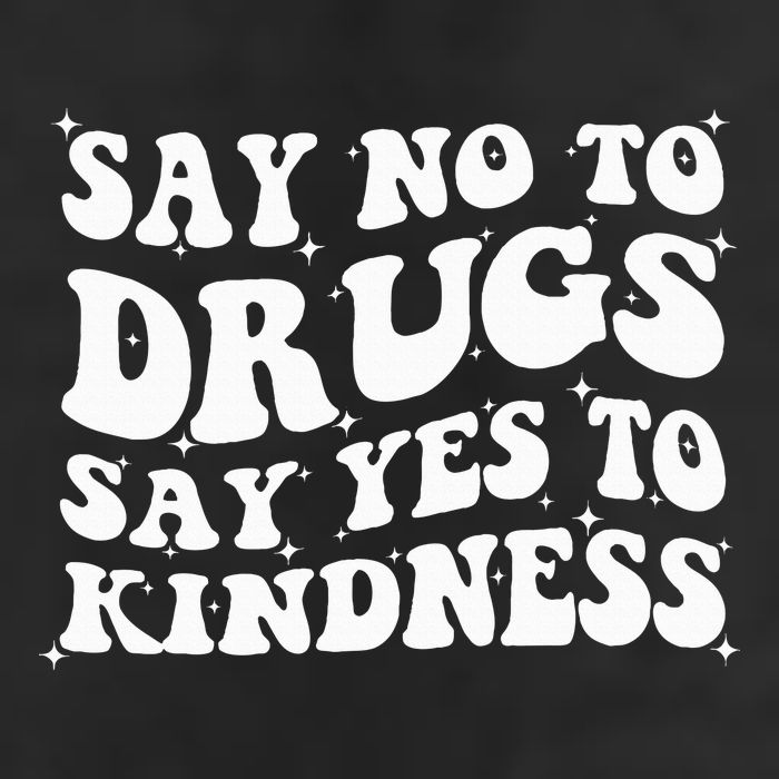 Say No To Drugs Say Yes To Kindness Red Ribbon Week Groovy Microfiber Hand Towel