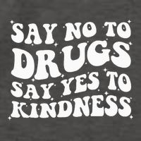 Say No To Drugs Say Yes To Kindness Red Ribbon Week Groovy Vector Backpack