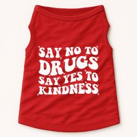 Say No To Drugs Say Yes To Kindness Red Ribbon Week Groovy Doggie Tank