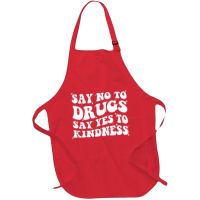 Say No To Drugs Say Yes To Kindness Red Ribbon Week Groovy Apron