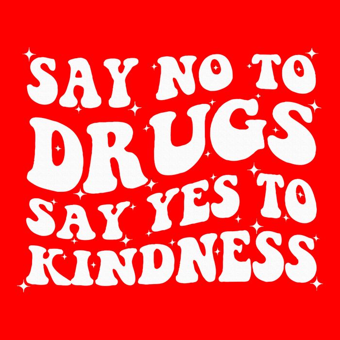 Say No To Drugs Say Yes To Kindness Red Ribbon Week Groovy 16 in Basic Backpack