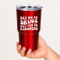 Say No To Drugs Say Yes To Kindness Red Ribbon Week Groovy Tumbler