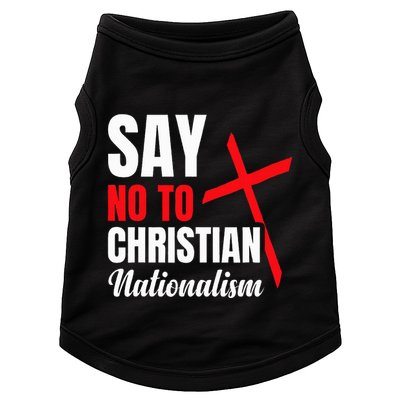 Say No To Christian Nationalism Doggie Tank