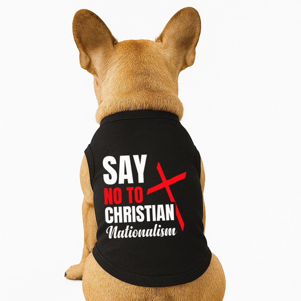Say No To Christian Nationalism Doggie Tank