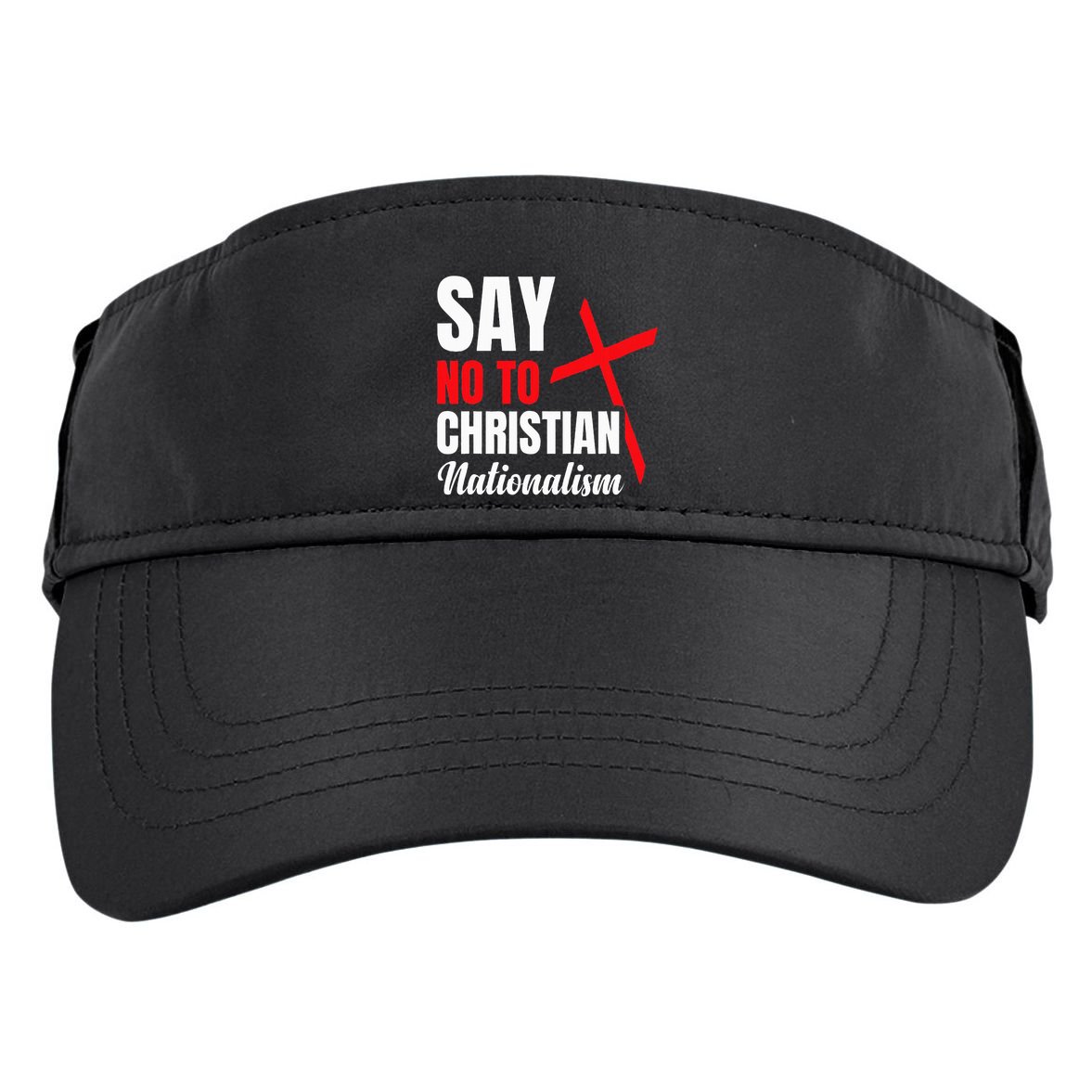 Say No To Christian Nationalism Adult Drive Performance Visor