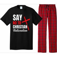 Say No To Christian Nationalism Pajama Set