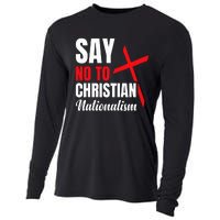 Say No To Christian Nationalism Cooling Performance Long Sleeve Crew