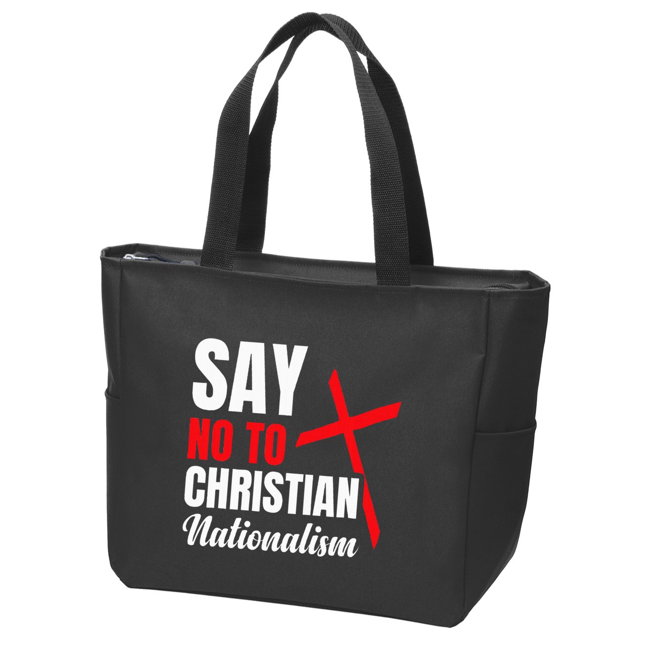 Say No To Christian Nationalism Zip Tote Bag