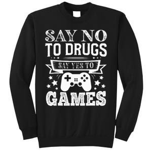 Say No To Drugs Say Yes To Games Red Ribbon Week Sweatshirt