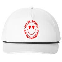 Say No To Drugs Say Yes To Kindness Groovy Red Ribbon Meme Snapback Five-Panel Rope Hat