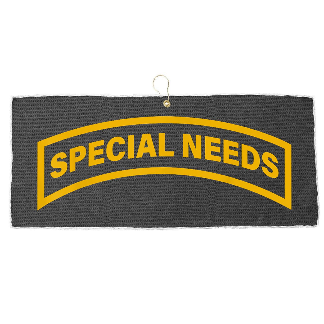 Special Needs Tab Large Microfiber Waffle Golf Towel